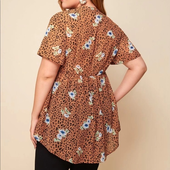 Floral & Leopard Blouse - Picture 2 of 6